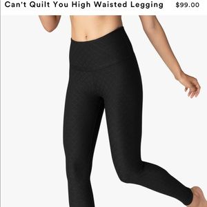 Beyond Yoga Black Quilted Leggings Medium